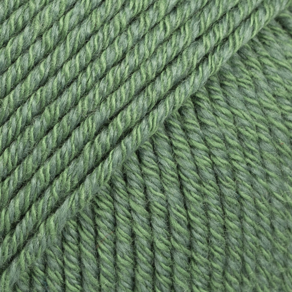 Vzorka zelenej priadze DROPS Cotton Merino