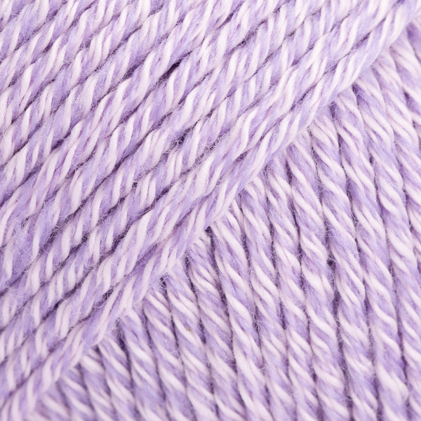 Vzorka jemnej lila priadze DROPS Cotton Merino